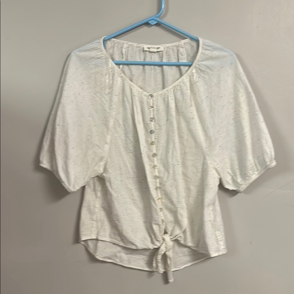 beachlunchlounge Tops - Women's White Button-Down Top